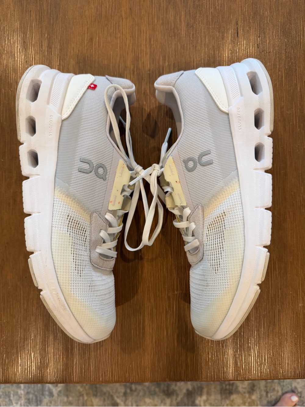On Running Sneakers Cloudrift in Light Gray and White